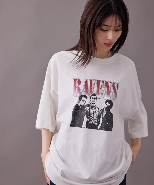 re_k by JUNRED（レクバイジュンレッド）の「【 re_k by JUNRED 】ビンテージライクロック半袖Tシャツ（Tシャツ/カットソー・メンズ・チャコールグレー/グリーン/ホワイト・M/L/S/LL）」の10枚目の写真