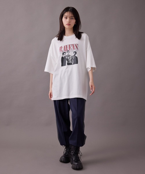 re_k by JUNRED（レクバイジュンレッド）の「【 re_k by JUNRED 】ビンテージライクロック半袖Tシャツ（Tシャツ/カットソー・メンズ・チャコールグレー/グリーン/ホワイト・M/L/S/LL）」の18枚目の写真