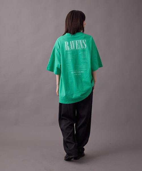 re_k by JUNRED（レクバイジュンレッド）の「【 re_k by JUNRED 】ビンテージライクロック半袖Tシャツ（Tシャツ/カットソー・メンズ・チャコールグレー/グリーン/ホワイト・M/L/S/LL）」の6枚目の写真