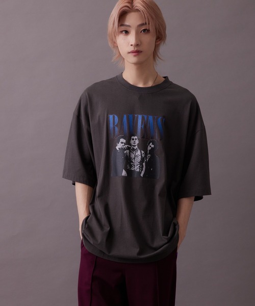 re_k by JUNRED（レクバイジュンレッド）の「【 re_k by JUNRED 】ビンテージライクロック半袖Tシャツ（Tシャツ/カットソー・メンズ・チャコールグレー/グリーン/ホワイト・M/L/S/LL）」の12枚目の写真