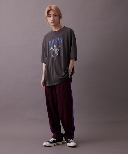 re_k by JUNRED（レクバイジュンレッド）の「【 re_k by JUNRED 】ビンテージライクロック半袖Tシャツ（Tシャツ/カットソー・メンズ・チャコールグレー/グリーン/ホワイト・M/L/S/LL）」の20枚目の写真