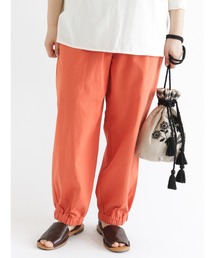 Samansa Mos2 | ツイル裾ゴムテーパードパンツ(その他パンツ)