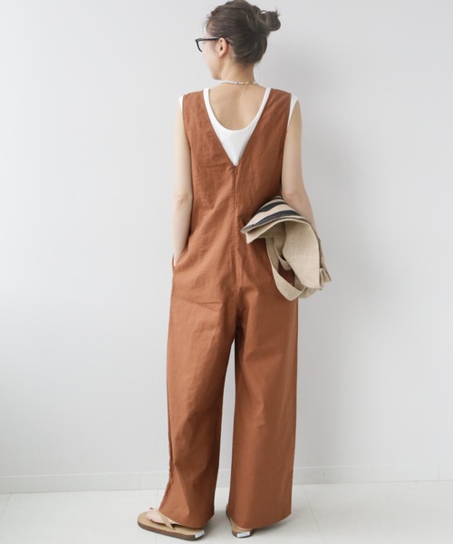 新品未使用　ジャーナルスタンダードレリューム　リネン　サロペット　38 JOURNAL STANDARD relume（ジャーナルスタンダード レリューム）の