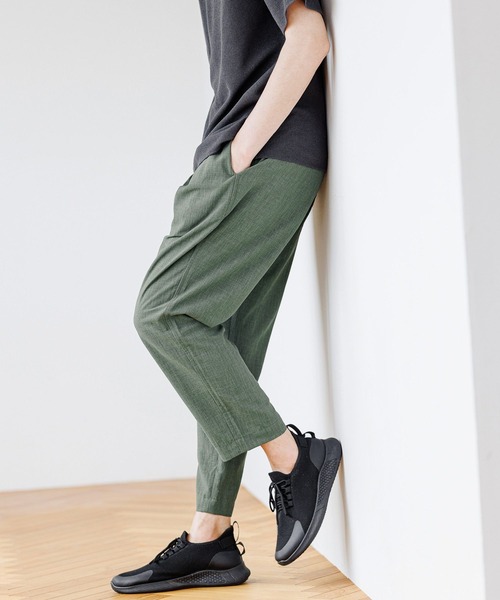 GLOBAL WORK（グローバルワーク）の「ソウカイDRYタッチテーパーパンツ/265384（その他パンツ・メンズ・スカイブルー/カーキ/その他/ライトベージュ/ホワイト系その他2/ブラウン/ネイビー・SMALL/MEDIUM/LARGE/X-LARGE）」の5枚目の写真