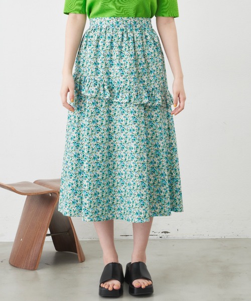 MERLOT（メルロー）の「パターンバリエーションフリルスカート/セットアップ対応（スカート・レディース・ブラック/ピンク/グリーン・FREE）」の15枚目の写真