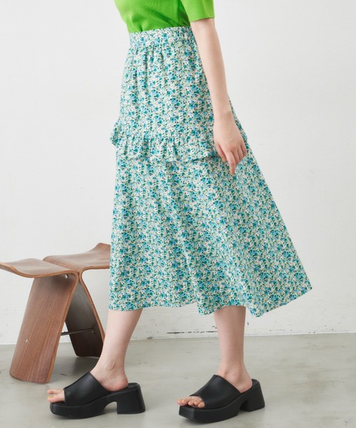 MERLOT（メルロー）の「パターンバリエーションフリルスカート/セットアップ対応（スカート・レディース・ブラック/ピンク/グリーン・FREE）」の17枚目の写真