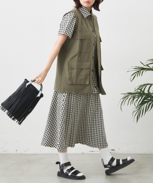 MERLOT（メルロー）の「パターンバリエーションフリルスカート/セットアップ対応（スカート・レディース・ブラック/ピンク/グリーン・FREE）」の12枚目の写真