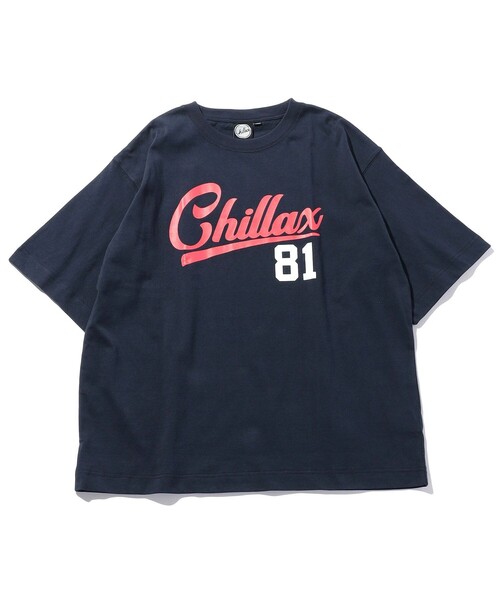FREAK'S STORE（フリークスストア）の「WEB限定 CHILLAX/チラックス ナンバーロゴTシャツ（Tシャツ/カットソー・メンズ・ホワイト/ブラック/ネイビー/ブラウン/グリーン・MEDIUM/LARGE）」の5枚目の写真
