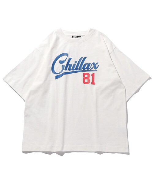 FREAK'S STORE（フリークスストア）の「WEB限定 CHILLAX/チラックス ナンバーロゴTシャツ（Tシャツ/カットソー・メンズ・ホワイト/ブラック/ネイビー/ブラウン/グリーン・MEDIUM/LARGE）」の2枚目の写真