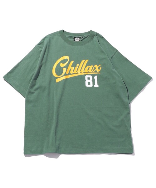 FREAK'S STORE（フリークスストア）の「WEB限定 CHILLAX/チラックス ナンバーロゴTシャツ（Tシャツ/カットソー・メンズ・ホワイト/ブラック/ネイビー/ブラウン/グリーン・MEDIUM/LARGE）」の4枚目の写真