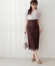 PROPORTION BODY DRESSING | ハイウエストレースタイトスカート / 1212220500(スカート)
