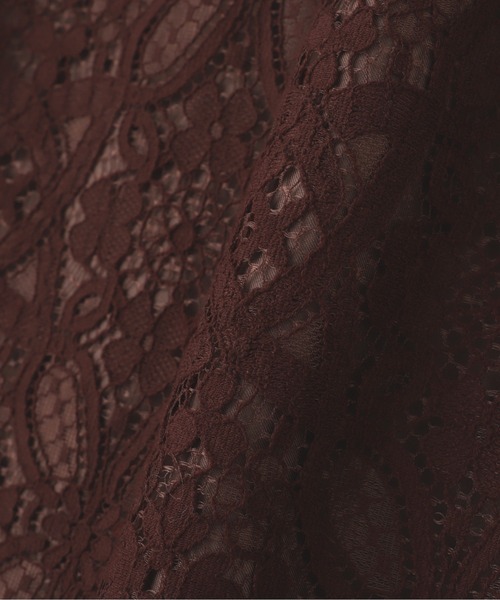 PROPORTION BODY DRESSING（プロポーションボディドレッシング）の「ハイウエストレースタイトスカート / 1212220500（スカート・レディース・ブルー/オフホワイト/ブラウン・MEDIUM/X-SMALL/SMALL）」の8枚目の写真