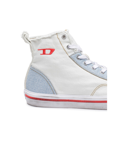 DIESEL（ディーゼル）の「メンズ デニム ミッドカット スニーカー（スニーカー・メンズ・ホワイト・43/41/42/44/40）」の13枚目の写真