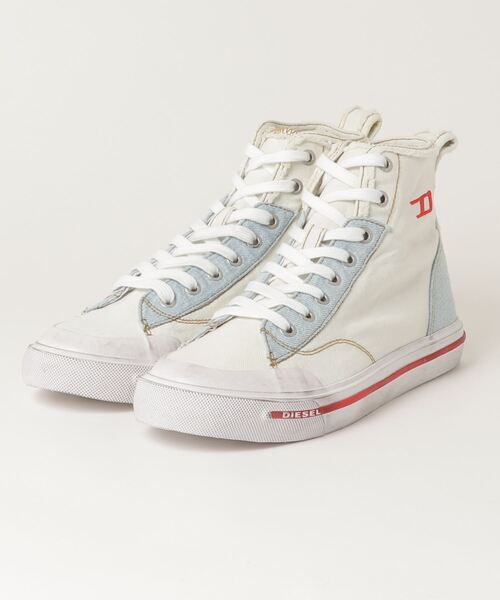 DIESEL（ディーゼル）の「メンズ デニム ミッドカット スニーカー（スニーカー・メンズ・ホワイト・43/41/42/44/40）」の9枚目の写真