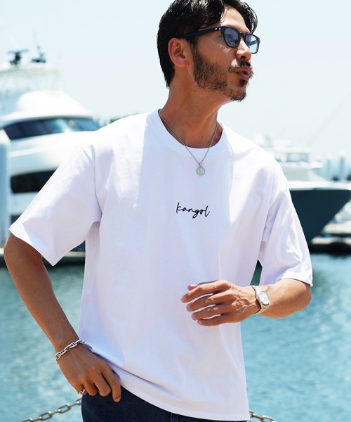 KANGOL（カンゴール）の「KANGOL カンゴール/ 刺繍ロゴTシャツ（Tシャツ/カットソー・メンズ・ホワイト系その他/グレー系その他/グリーン系その他/ブラック系その他/ホワイト系その他6/ブラック系その他2/ホワイト系その他2/ブラック系その他5/ホワイト系その他4/グレー系その他3/グリーン系その他3/ブラック系その他3/グリーン系その他2/ブラック系その他4/ホワイト系その他5/グレー系その他2/グレー系その他5/グレー系その他6/グレー系その他4/プラム/ブラック系その他6/グレー系その他7/ホワイト系その他3/パープル系/ブルー系その他・LARGE/MEDIUM/SMALL/X-LARGE）」の5枚目の写真