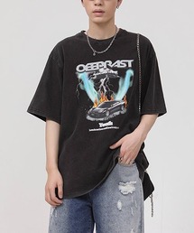 ビッグシルエットヴィンテージ加工プリントTシャツ WO22S5TP20 【WB ORIGINALS】