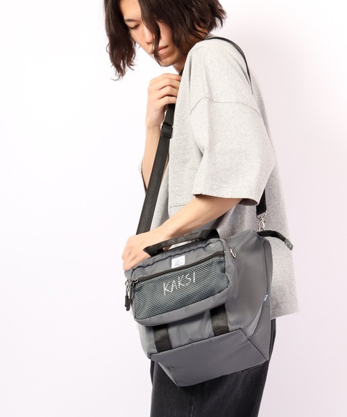 KAKSI(カクシ)の「KAKSI 2WAYトートBAG&サコッシュ(ショルダーバッグ・メンズ・ブラック/ネイビー/グレー/カーキ・FREE)」の9枚目の写真
