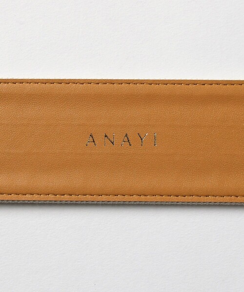 ANAYI（アナイ）の「キャンバスコンビベルト（ベルト・レディース・キャメル/ブラック/ネイビー・FREE）」の18枚目の写真
