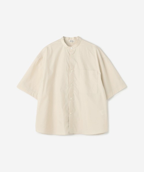 Morris & Sons(モリスアンドサンズ)の「MORRIS & SONS | バックギャザーバンドカラーシャツ WOMEN(シャツ/ブラウス・レディース・ブルー/ホワイト/ベージュ/ブラック・0)」の3枚目の写真