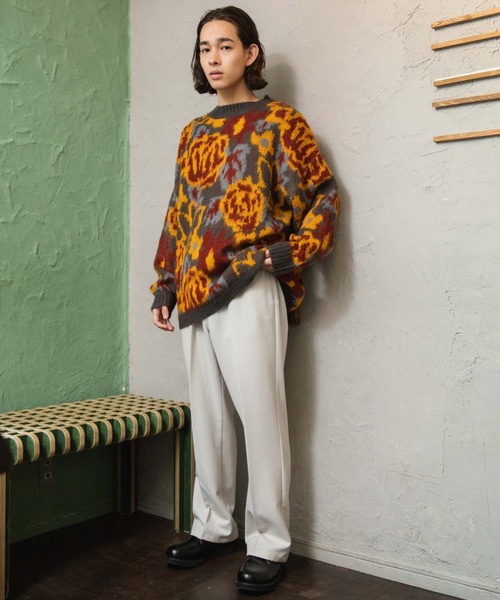 WEGO（ウィゴー）の「WEGO/モヘアライク総柄BIGプルオーバー（ニット/セーター・メンズ・その他1/その他2/その他3/その他4/その他6/その他5・MEDIUM/LARGE）」の18枚目の写真