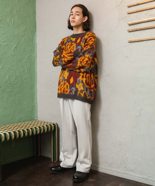 WEGO（ウィゴー）の「WEGO/モヘアライク総柄BIGプルオーバー（ニット/セーター・メンズ・その他1/その他2/その他3/その他4/その他6/その他5・MEDIUM/LARGE）」の13枚目の写真