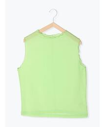 ehka sopo | シアーボトルネックノースリーブカットソー(タンクトップ)