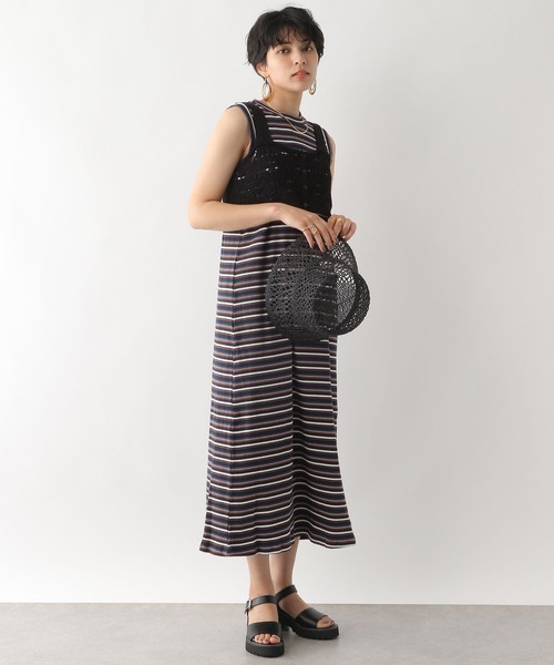 RAGEBLUE（レイジブルー）の「クロシェ編みビスチェ/セットワンピース（ワンピース・レディース・ホワイト/ライトブルー/ネイビー・FREE）」の3枚目の写真