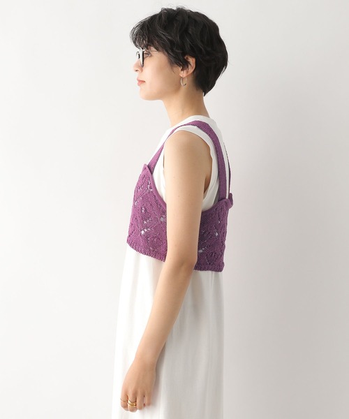 RAGEBLUE（レイジブルー）の「クロシェ編みビスチェ/セットワンピース（ワンピース・レディース・ホワイト/ライトブルー/ネイビー・FREE）」の12枚目の写真