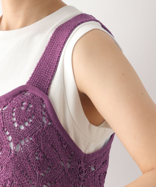 RAGEBLUE（レイジブルー）の「クロシェ編みビスチェ/セットワンピース（ワンピース・レディース・ホワイト/ライトブルー/ネイビー・FREE）」の15枚目の写真