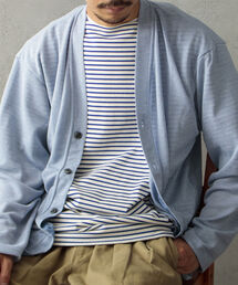 GLOSTER | 【GLOSTER/グロスター】ソアリネンカノコ サマーカーディガン サマーカーデ シアーニット(カーディガン/ボレロ)