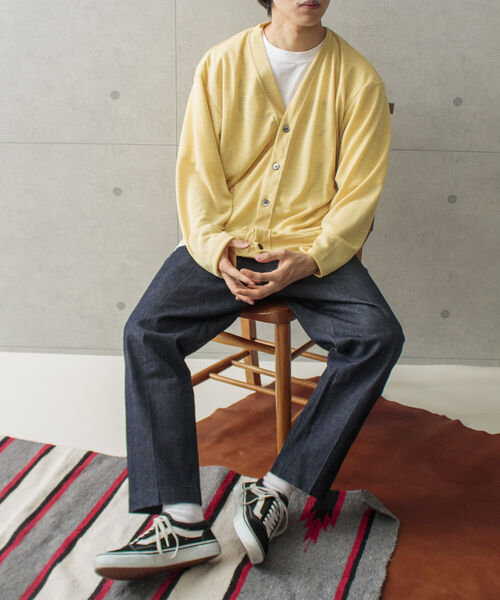 GLOSTER（グロスター）の「【GLOSTER/グロスター】ソアリネンカノコ サマーカーディガン サマーカーデ シアーニット（カーディガン/ボレロ・メンズ・アイボリー/イエロー/ライトブルー/オリーブ・M/L）」の16枚目の写真