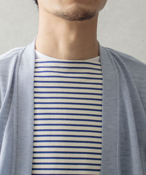 GLOSTER（グロスター）の「【GLOSTER/グロスター】ソアリネンカノコ サマーカーディガン サマーカーデ シアーニット（カーディガン/ボレロ・メンズ・アイボリー/イエロー/ライトブルー/オリーブ・M/L）」の18枚目の写真