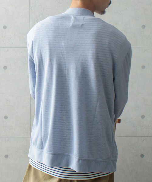 GLOSTER（グロスター）の「【GLOSTER/グロスター】ソアリネンカノコ サマーカーディガン サマーカーデ シアーニット（カーディガン/ボレロ・メンズ・アイボリー/イエロー/ライトブルー/オリーブ・M/L）」の19枚目の写真