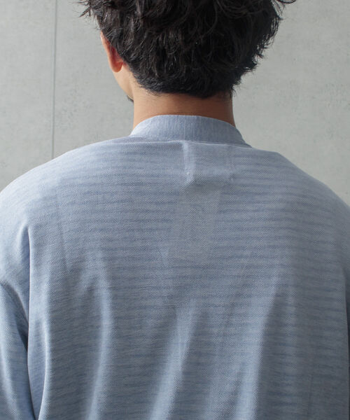 GLOSTER（グロスター）の「【GLOSTER/グロスター】ソアリネンカノコ サマーカーディガン サマーカーデ シアーニット（カーディガン/ボレロ・メンズ・アイボリー/イエロー/ライトブルー/オリーブ・M/L）」の21枚目の写真