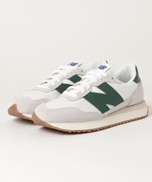 New Balance/ニューバランス スウェード×ナイロンアッパーガムソールスニーカー