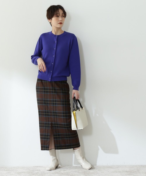 N.(N. Natural Beauty Basic)(エヌエヌナチュラルビューティーベーシック)の「【S Size Line】◆チェック柄スリットタイトスカート(スカート・レディース・ブラウン系その他/ベージュ系その他・SMALL/MEDIUM)」の10枚目の写真