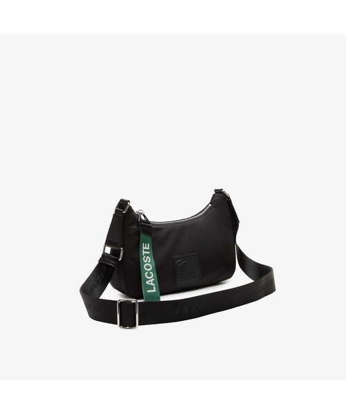 LACOSTE（ラコステ）の「アクティブ ナイロン シグネチャーパッチバゲットショルダーバッグ（ショルダーバッグ・メンズ・ブラック/バイオレット・FREE）」の5枚目の写真