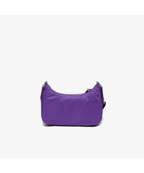 LACOSTE（ラコステ）の「アクティブ ナイロン シグネチャーパッチバゲットショルダーバッグ（ショルダーバッグ・メンズ・ブラック/バイオレット・FREE）」の9枚目の写真