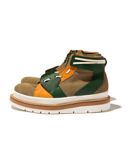 glamb（グラム）の「Combat Zip Sneakers / コンバットジップスニーカー（スニーカー・メンズ・グリーン系/レッド系/ブラック・1/3/4/2）」の9枚目の写真