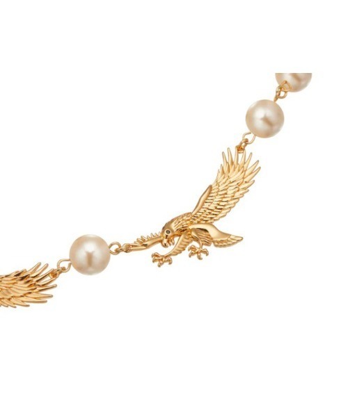 STUGAZI(スガキ)の「【STUGAZI/スガジ】Ed Hardy Eagle Angel Necklace / エドハーディ バタフライ ネックレス バタフライネックレス パール ネックレス パールネックレス シルバー ゴールド 蝶々 チェーンネックレス Y2K トライバル タトゥー(ネックレス・メンズ・シルバー/ゴールド・ONE SIZE)」の6枚目の写真