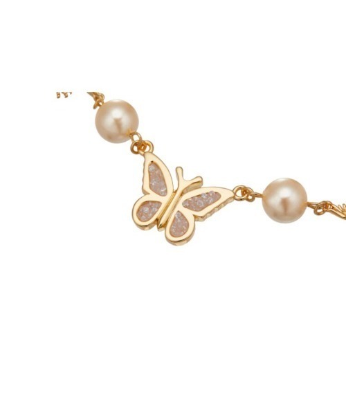 STUGAZI(スガキ)の「【STUGAZI/スガジ】Ed Hardy Eagle Angel Necklace / エドハーディ バタフライ ネックレス バタフライネックレス パール ネックレス パールネックレス シルバー ゴールド 蝶々 チェーンネックレス Y2K トライバル タトゥー(ネックレス・メンズ・シルバー/ゴールド・ONE SIZE)」の3枚目の写真