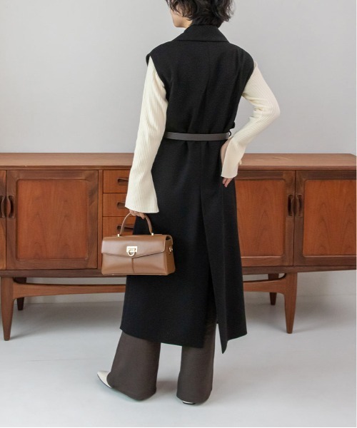 RANDA(ランダ)の「ノースリーブロングコート(その他アウター・レディース・ブラック/クリーム/チェック・1/0)」の21枚目の写真