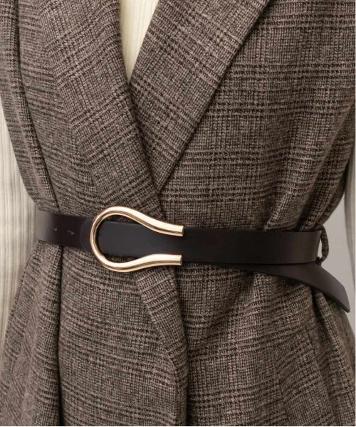 RANDA(ランダ)の「ノースリーブロングコート(その他アウター・レディース・ブラック/クリーム/チェック・1/0)」の20枚目の写真