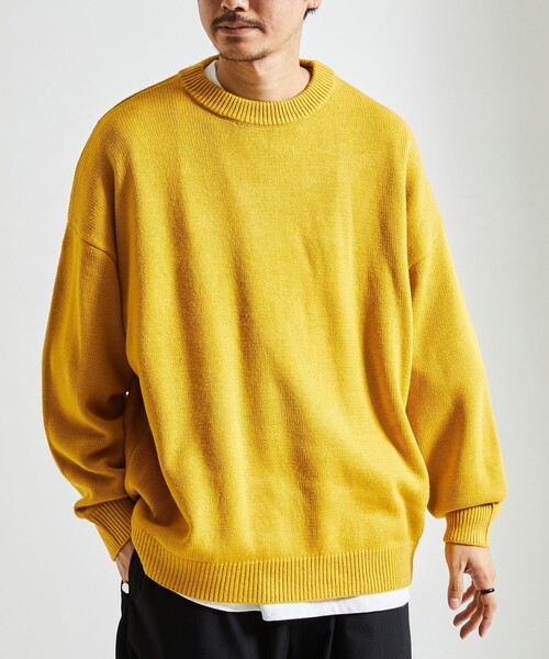 SEESEE(シーシー) ビッグワッフルクルーネックカットソー BIG