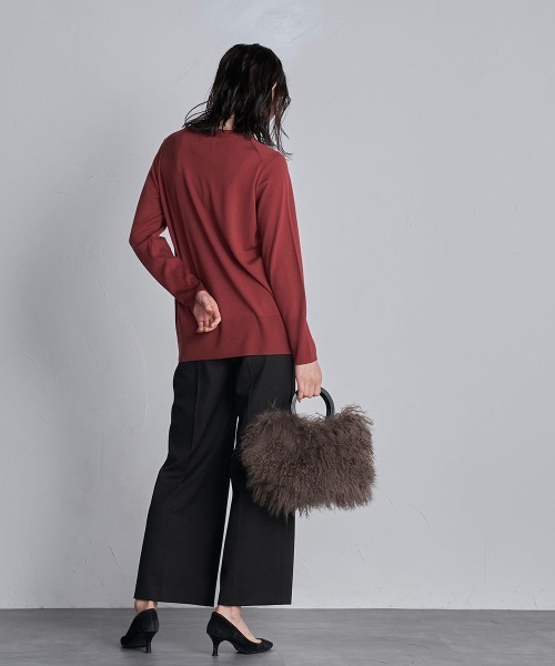 la.f…(ラエフ)の「ECOLUX Vネックニット≪手洗い可能≫(ニット/セーター・レディース・チャコールグレー/ネイビー/レッド/ブルー・11号/9号/7号)」の20枚目の写真