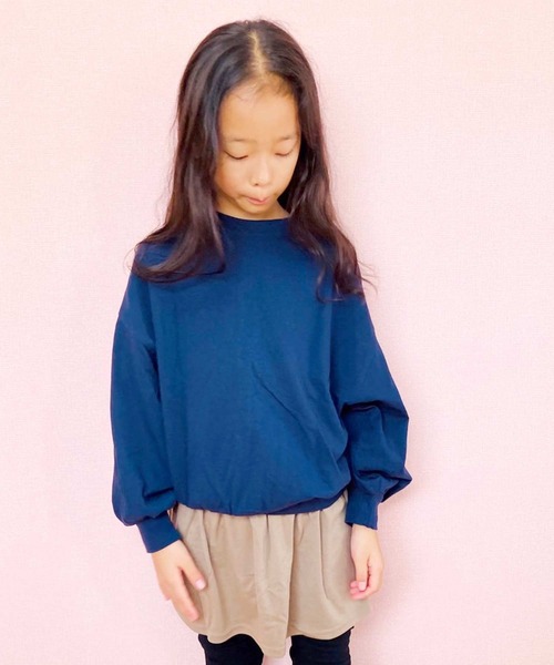 THE CASUAL（カジュアル）の「2WAYドルマンカーデ（カーディガン/ボレロ・キッズ・ブラック/チャコール/杢グレー/ダークグリーン/オフホワイト/ネイビー/マスタード/ベージュ・140cm/160cm/150cm/120cm/110cm/130cm）」の18枚目の写真