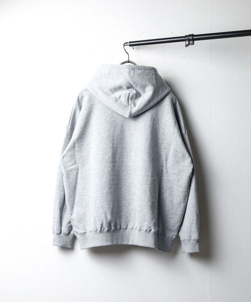 CROSS & STITCH(クロスステッチ)の「《CROSS & STITCH》ビッグシルエット裏毛プルオーバーパーカ【W】【it】【FE2】(パーカー・レディース・サンドベージュ/ブラック/ヘザーグレー・X-LARGE/LARGE/MEDIUM)」の5枚目の写真