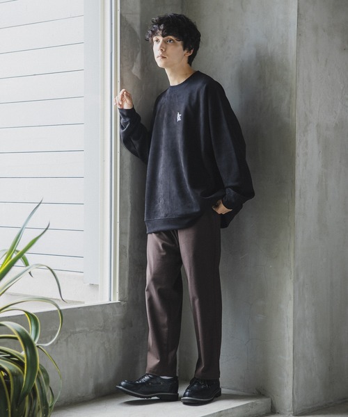 RAGEBLUE（レイジブルー）の「カットスウェード/ワンポイント刺繍クルー（スウェット・メンズ・ホワイト/ライトブルー/ブラック/グリーン/ブルー/ライトグリーン/オレンジ/ブラウン・SMALL/MEDIUM/LARGE）」の16枚目の写真