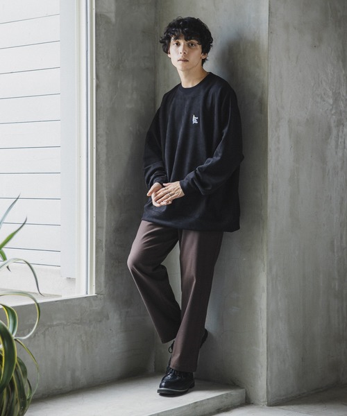 RAGEBLUE（レイジブルー）の「カットスウェード/ワンポイント刺繍クルー（スウェット・メンズ・ホワイト/ライトブルー/ブラック/グリーン/ブルー/ライトグリーン/オレンジ/ブラウン・SMALL/MEDIUM/LARGE）」の17枚目の写真