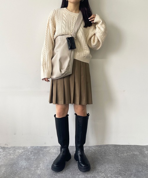 179/WG(イチナナキュウダブルジー)の「サイドゴアロングブーツ(ブーツ・レディース・ブラウン/ブラック・L/M)」の10枚目の写真